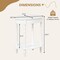 2-tier Oval Side Table With Storage Shelf And Solid Wood Legs